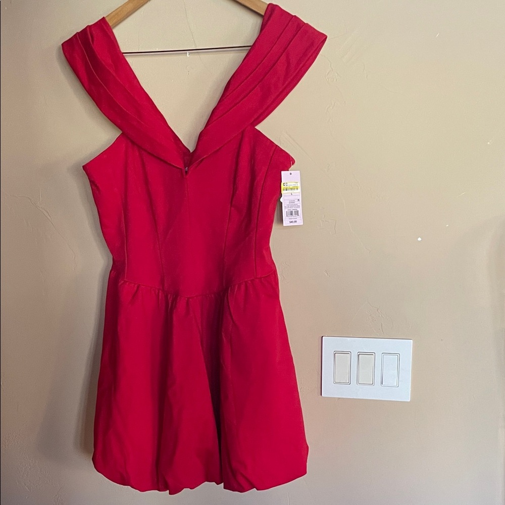 wild fable Hot Pink Off-Shoulder Mini Dress NWT Sz L